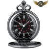 Le Nocturne - Montre Gousset Noir Chasseur Quartz 24H - Vue 1 - Gousset-heritage