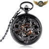 Le Nocturne Gravé - Gousset Squelette Acier PVD Anthracite - Noir - Gousset-heritage