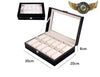Le Nomade Duo - Coffret de Voyage Simili Cuir Noir 2 Montres - Vue 12 - Gousset-heritage
