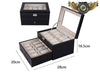 Le Nomade Duo - Coffret de Voyage Simili Cuir Noir 2 Montres - Vue 13 - Gousset-heritage