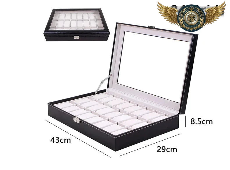 Le Nomade Duo - Coffret de Voyage Simili Cuir Noir 2 Montres - Vue 14 - Gousset-heritage