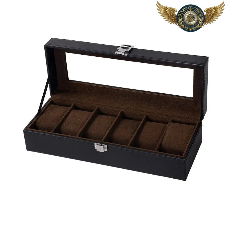 Le Nomade Duo - Coffret de Voyage Simili Cuir Noir 2 Montres - Vue 23 - Gousset-heritage
