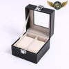 Le Nomade Duo - Coffret de Voyage Simili Cuir Noir 2 Montres - Vue 2 - Gousset-heritage