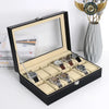 Le Nomade Duo - Coffret de Voyage Simili Cuir Noir 2 Montres - Vue 4 - Gousset-heritage