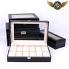 Le Nomade Duo - Coffret de Voyage Simili Cuir Noir 2 Montres - Vue 5 - Gousset-heritage