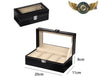 Le Nomade Duo - Coffret de Voyage Simili Cuir Noir 2 Montres - Vue 7 - Gousset-heritage