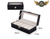 Le Nomade Duo - Coffret de Voyage Simili Cuir Noir 2 Montres - Vue 8 - Gousset-heritage