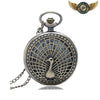 Le Paon d'Ornement - Montre Sautoir Chasseur Quartz Bronze - Vue 1 - Gousset-heritage