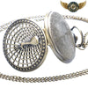 Le Paon d'Ornement - Montre Sautoir Chasseur Quartz Bronze - Vue 4 - Gousset-heritage