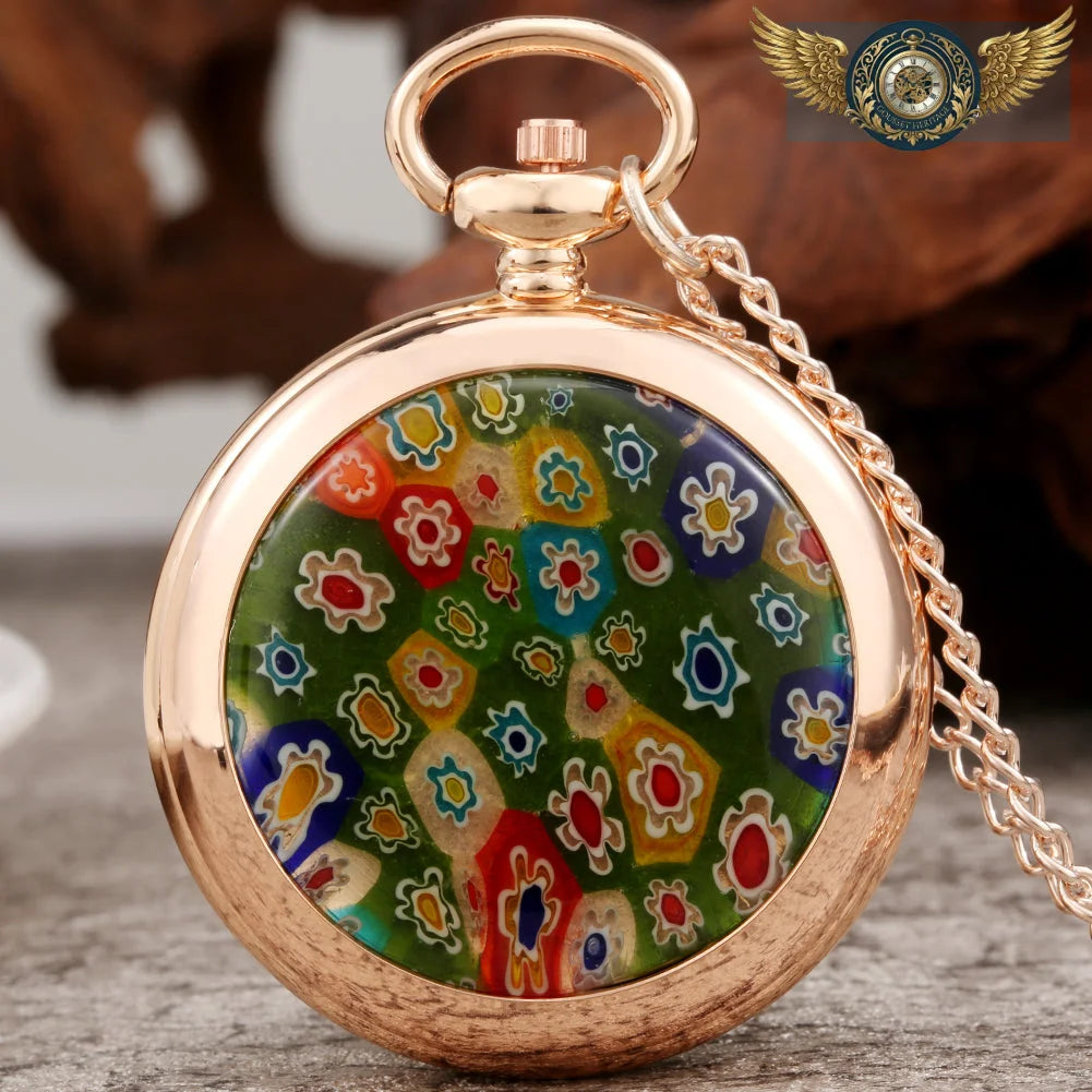Le Pendentif Esthète | Montre Gousset Quartz & Cadran Nacré Chic - Vue 5 - Gousset-heritage