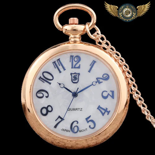Le Pendentif Néo-Dandy – Montre Gousset Quartz Cadran Nacré - Or rose - Gousset-heritage