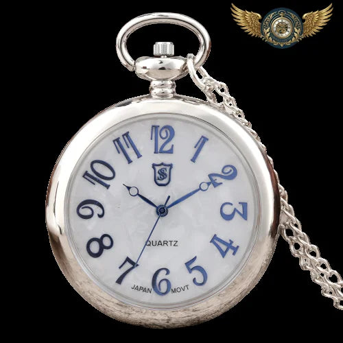 Le Pendentif Néo-Dandy – Montre Gousset Quartz Cadran Nacré - Argent - Gousset-heritage