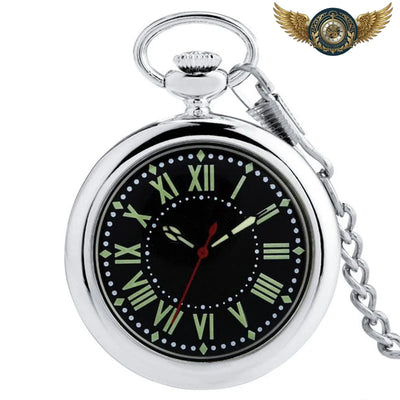 Acheter Le Précisionniste | Montre Gousset Quartz Brillant & Cadran Noir - Gousset-heritage