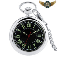 Le Précisionniste | Montre Gousset Quartz Brillant & Cadran Noir - Gousset-heritage