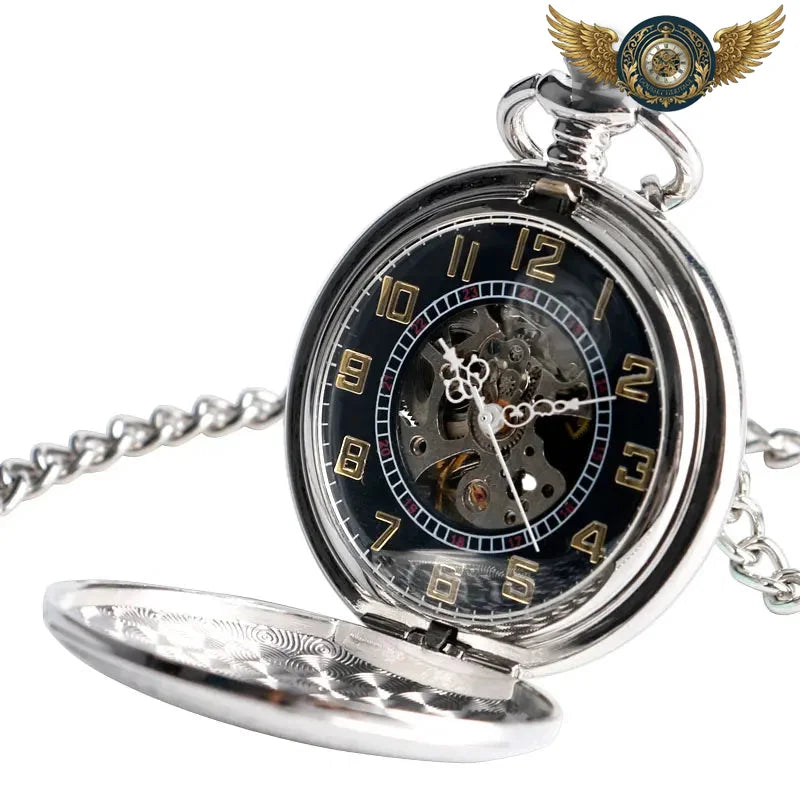 Le Régent - Montre Gousset Chasseur à Double Clapet Sculpté - Vue 2 - Gousset-heritage