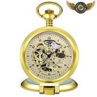 Le Régent - Montre Gousset Mécanique Squelette Argent 47mm - modèle Or - Gousset-heritage