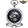 Le Régent - Montre Gousset Mécanique Squelette Argent 47mm - Noir - Gousset-heritage