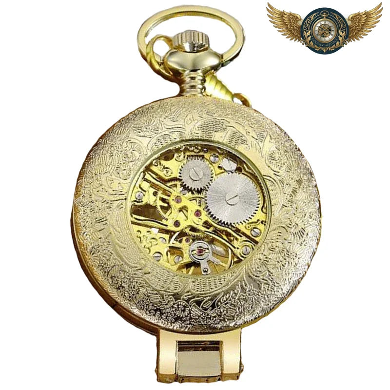 Le Régent - Montre Gousset Mécanique Squelette Argent 47mm - Vue 4 - Gousset-heritage