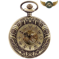Le Reliquaire - Montre Gousset Demi-chasseur Gravé Bronze Antique - Gousset-heritage