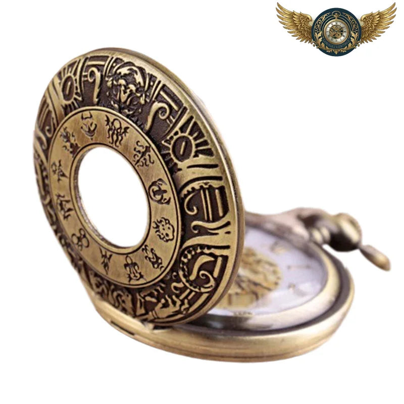 Le Reliquaire - Montre Gousset Demi-chasseur Gravé Bronze Antique - Vue 4 - Gousset-heritage