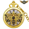 Le Scarabée d'Or - Montre Gousset Chasseur à Cristaux Quartz - Papillon 80cm - Gousset-heritage