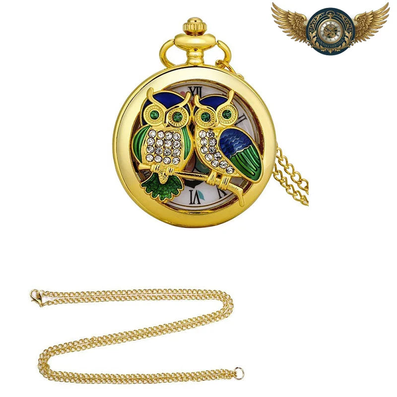 Le Scarabée d'Or - Montre Gousset Chasseur à Cristaux Quartz - Vue 6 - Gousset-heritage
