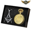 Le Sceau - Montre Gousset Chasseur Quartz | Bijou Symbolique Doré - Vue 1 - Gousset-heritage