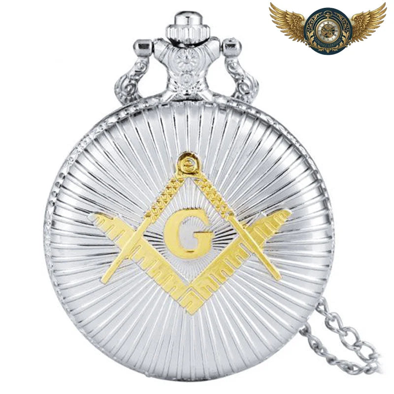 Le Sceau - Montre Gousset Chasseur Quartz | Bijou Symbolique Doré - Vue 3 - Gousset-heritage