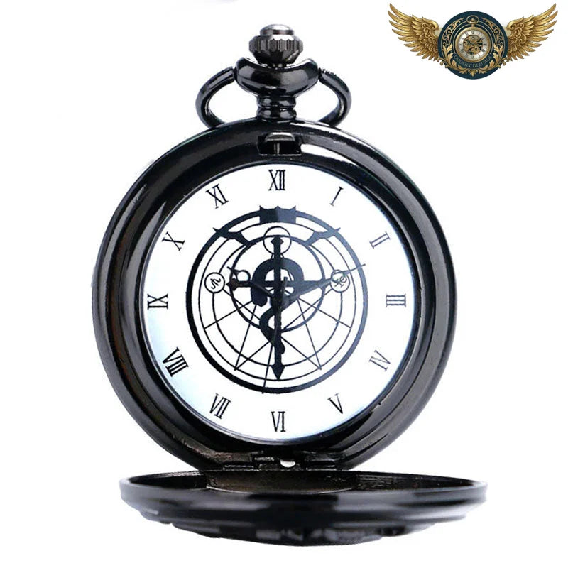 Le Sceau d'Hermès - Montre Gousset Chasseur Noir Gothique