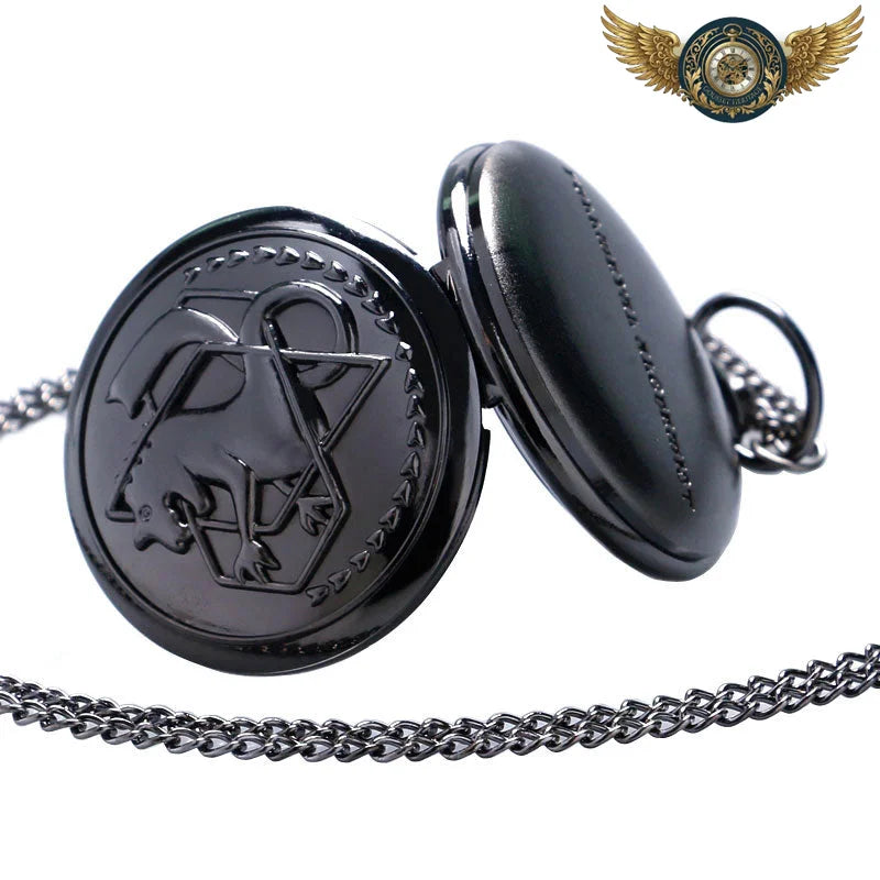 Le Sceau d'Hermès - Montre Gousset Chasseur Noir Gothique - Vue 7 - Gousset-heritage