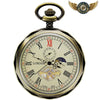 Le Sélénite - Montre Gousset Mécanique Phase de Lune - Bronze - Gousset-heritage