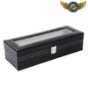 Le Showroom Contrast - Coffret Simili Cuir Vitré 6 Montres - Vue 1 - Gousset-heritage