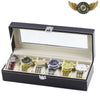 Le Showroom Contrast - Coffret Simili Cuir Vitré 6 Montres - 6 compartiments - Gousset-heritage