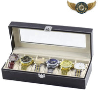 Le Showroom Contrast - Coffret Simili Cuir Vitré 6 Montres - modèle 6 compartiments - Gousset-heritage