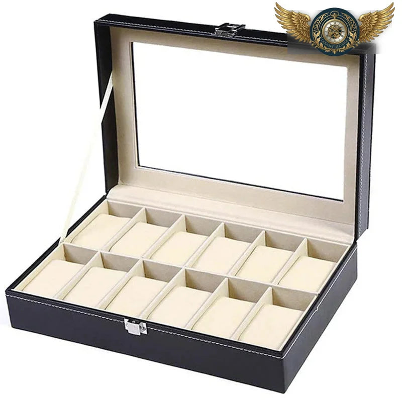 Le Showroom Contrast - Coffret Simili Cuir Vitré 6 Montres - Vue 4 - Gousset-heritage
