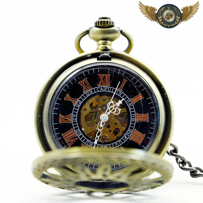 Le Sol Invictus - Montre Gousset Mécanique Bronze Demi-Chasseur