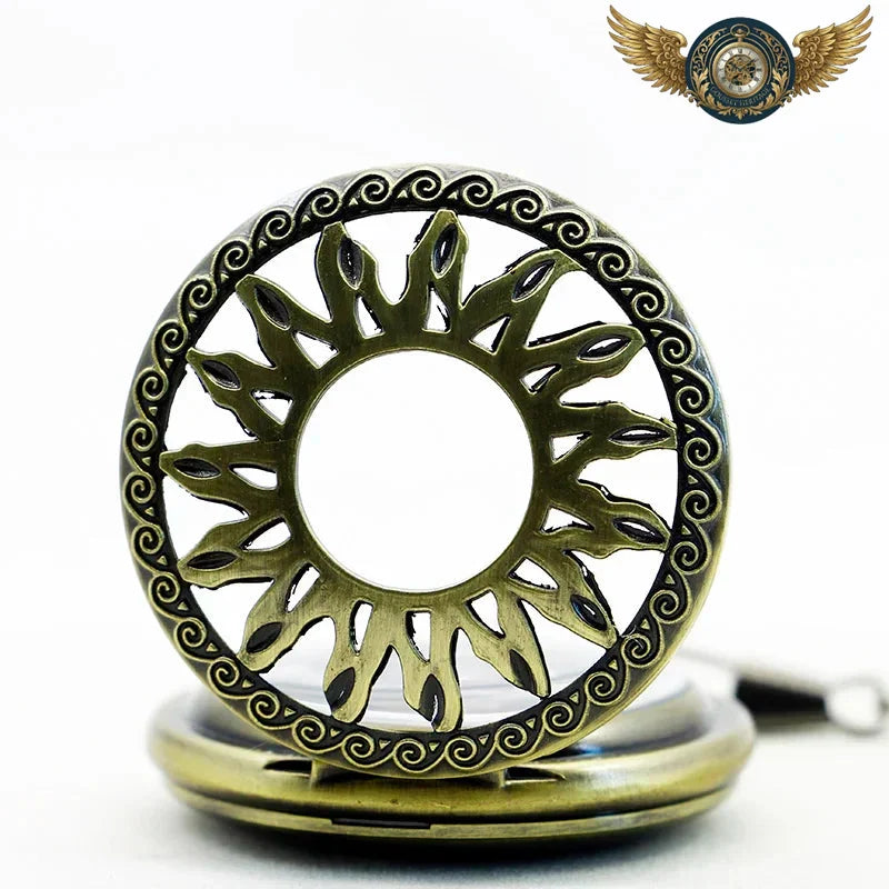 Le Sol Invictus - Montre Gousset Mécanique Bronze Demi-Chasseur - Vue 3 - Gousset-heritage
