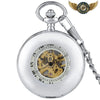 Le Spectacle - Montre de Poche Mécanique Demi-Chasseur Squelette - Argent - Gousset-heritage