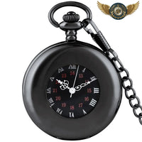 Le Spectacle - Montre de Poche Mécanique Demi-Chasseur Squelette - modèle Noir - Gousset-heritage