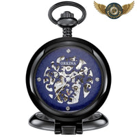 Le Spectacle Mécanique - Montre de Poche Squelette Chasseur Transparent - Gousset-heritage