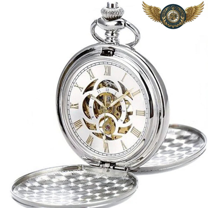 Le Spectre Argenté - Montre de Poche Squelette Double Chasseur - Vue 1 - Gousset-heritage