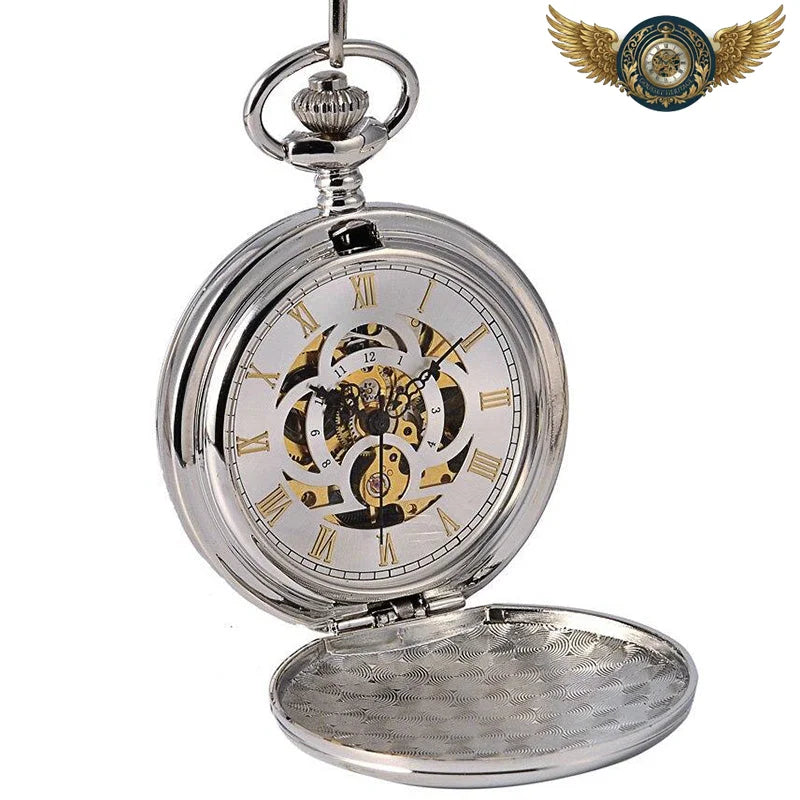Le Spectre Argenté - Montre de Poche Squelette Double Chasseur - Vue 6 - Gousset-heritage