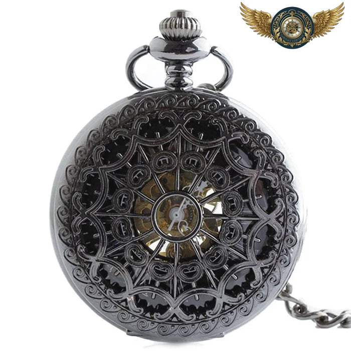 Le Spectre Noir - Montre de Poche Squelette Rétrofuturiste - Vue 1 - Gousset-heritage