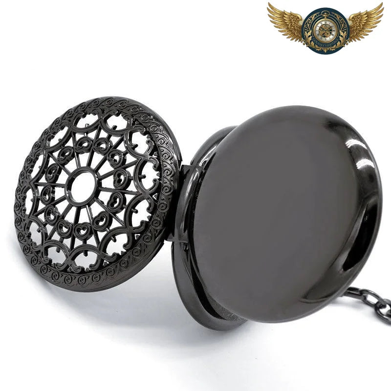 Le Spectre Noir - Montre de Poche Squelette Rétrofuturiste - Vue 3 - Gousset-heritage
