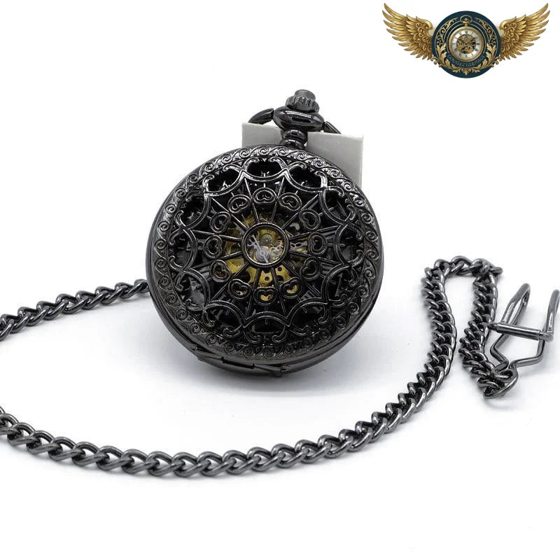 Le Spectre Noir - Montre de Poche Squelette Rétrofuturiste - Vue 7 - Gousset-heritage