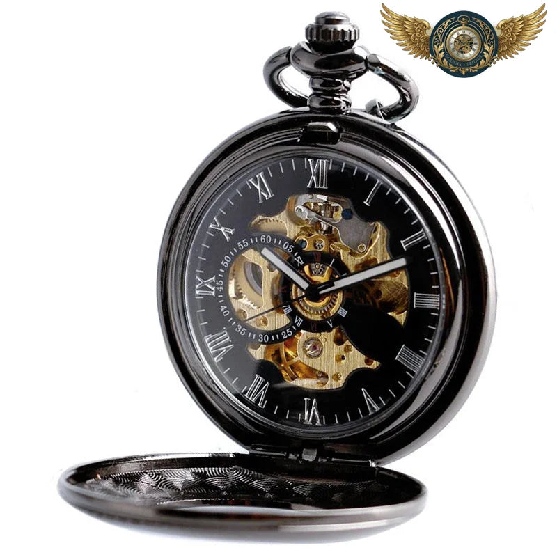 Le Spectre | Montre Gousset Automatique Squelette Demi-Chasseur