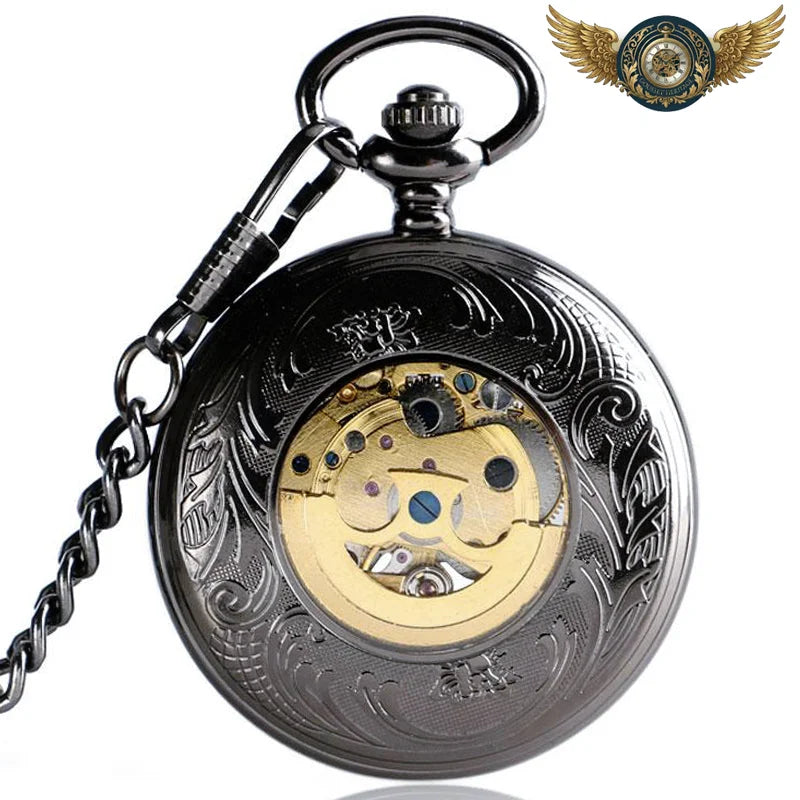 Le Spectre | Montre Gousset Automatique Squelette Demi-Chasseur - Vue 3 - Gousset-heritage