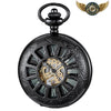 Le Squelette Dandy - Montre Gousset Demi-Chasseur Noire Gravée - D - Gousset-heritage