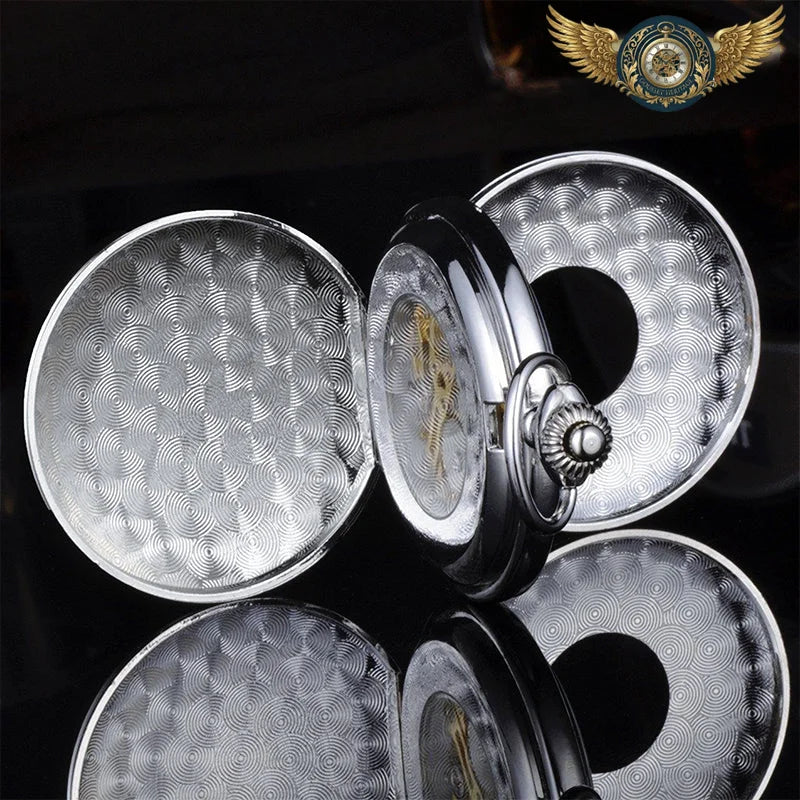 Le Squelette Dandy - Montre de Poche Double Demi Chasseur Mécanique - Vue 5 - Gousset-heritage