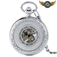 Le Squelette | Montre de Gousset Mécanique Demi-Chasseur Gravée - Gousset-heritage